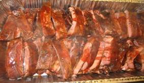 BBQ ribs on the grill